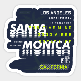 Los Angeles Santa Monica Sticker